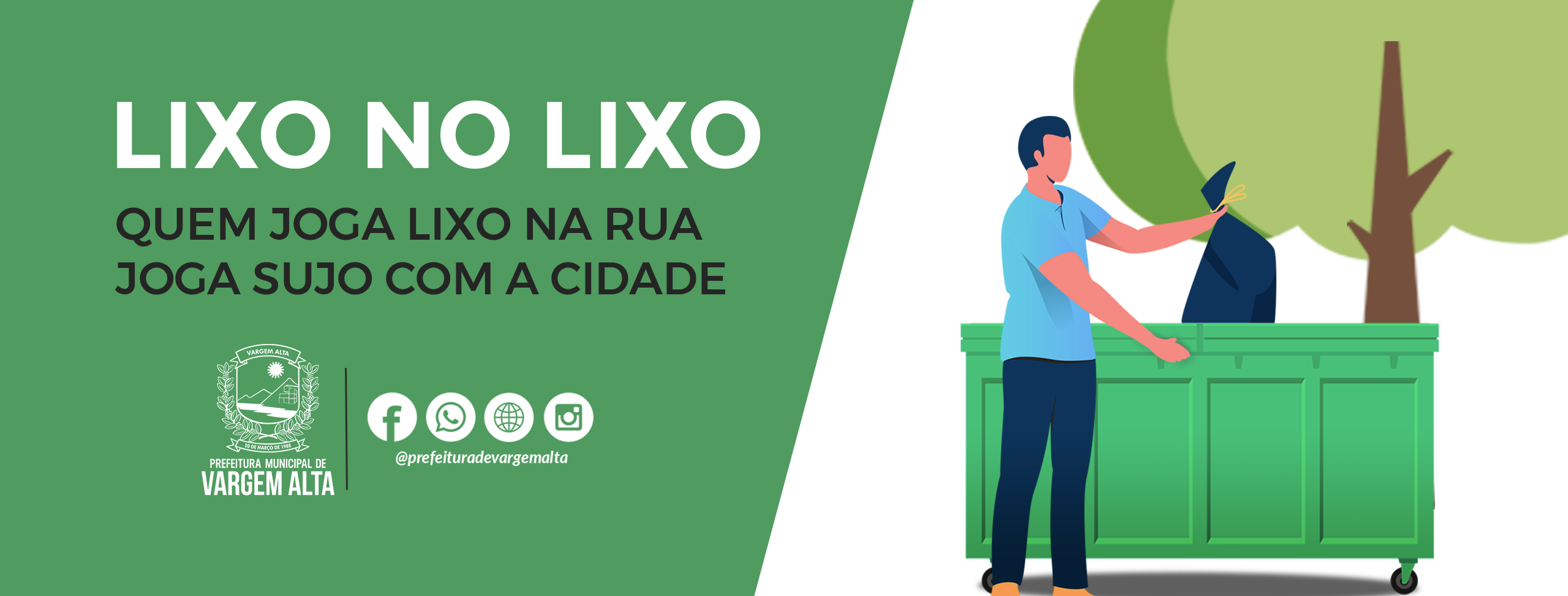 Prefeitura Municipal de Osório - Jogue Limpo promove a conscientização  Programa não recolhe o lixo e sim incentiva o descarte correto O Programa Jogue  Limpo é resultado de uma iniciativa da primeira-dama